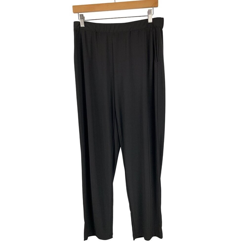 Dennis By Dennis Basso Womens Black Pants S Polyester & Spandex Made In China